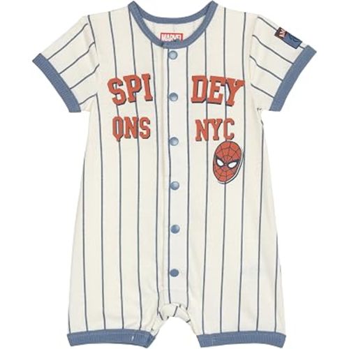 Marvel Spider-Man Boys' Baseball One Piece Romper Newborn to Toddler