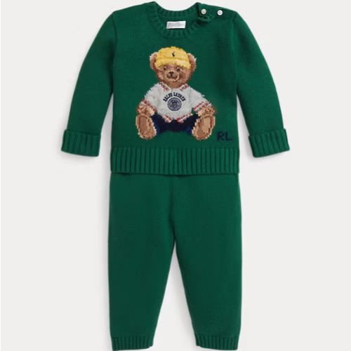 Polo Bear Sweater & Pant Set (9-12M Size)