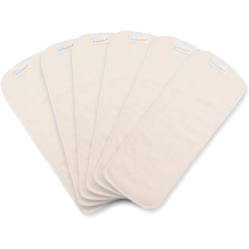 ALVABABY 12PCS Cloth Diaper Inserts - 4-Layer Super Soft Inserts for Diapers and Covers