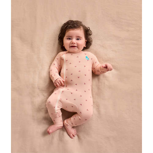 Romper Snug Fit Viscose from Bamboo Blush Cherries