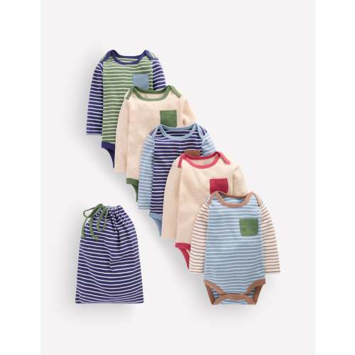 5-pack Cotton Bodies-Multi Stripe