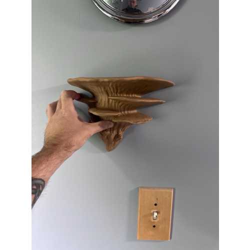 Wood fiber, 3d printed mushroom shelf