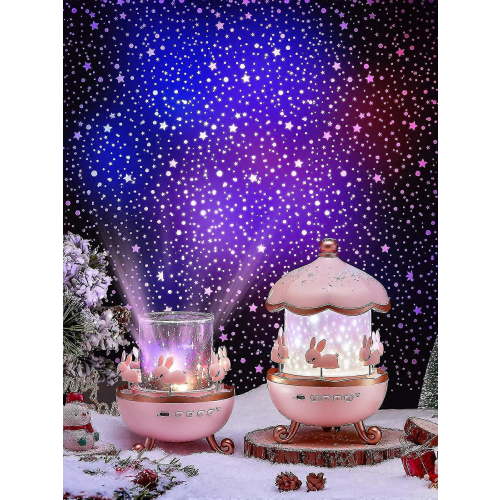 Night Lights For Kids Room, 8 Songs Sound Machine Baby Night Light Projector,360 Rotating Remote Timer Kids Night Light For Bedroom,12 Modes