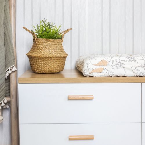 Ezra Woodland Changing Pad Cover | Crane Baby