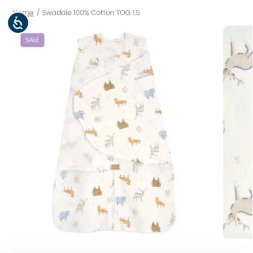 100% Cotton Baby Swaddle Forest Friends | Newborn | HALO US