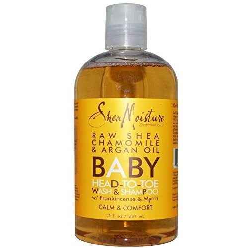 Shea Moisture Baby Head To Toe Wash Shampoo Raw Shea Chamomile Argan Oil 13 fl oz 384 ml