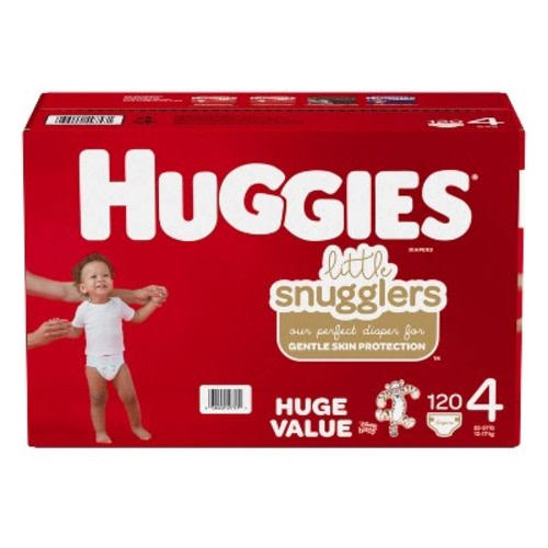 Huggies Little Snugglers Diapers (Size 4 - 120 Count)
