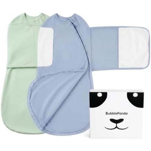 BubblePanda Swaddles for Newborns Rayon Made from Bamboo Silent Velcro