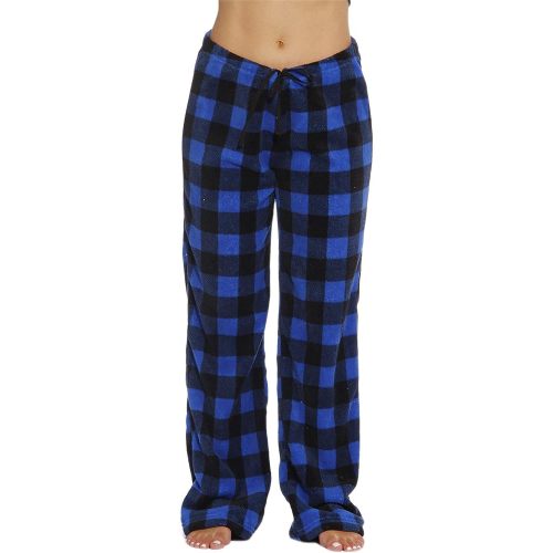 Just Love Women Plush Pajama Pants Buffalo Plaid