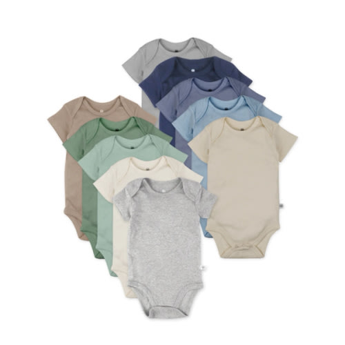 10-Pack Organic Cotton Short Sleeve Bodysuits | Honest Baby Clothing