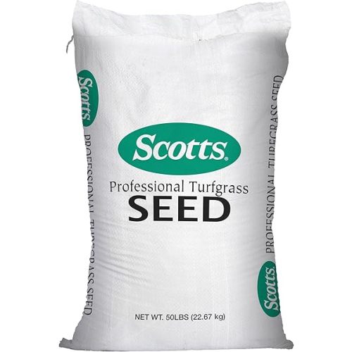 Scotts Professional Turfgrass Seed Tall Fescue Grass Seed Mix, Uncoated, 99.9% Weed Free, Bulk Grass Seed, 50 lb.