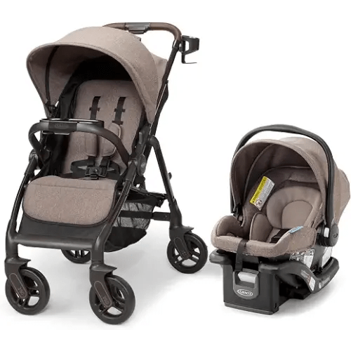 Graco Merge Travel System - Swivel Wheel Baby Stroller Car Seat Combo, Travel System Stroller with 360-Degree Rotating Wheels