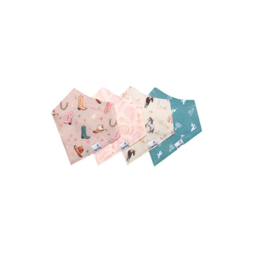 Cheyenne Assorted 4-Pack Bandana Bibs