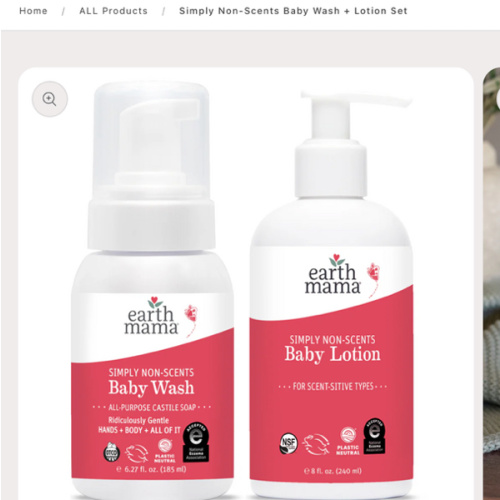 Simply Non-Scents Baby Wash + Lotion Set