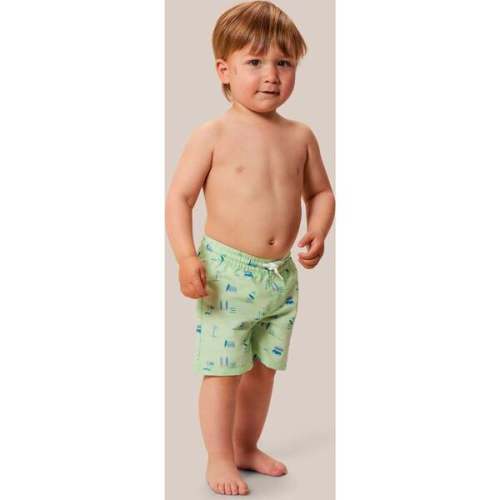 Baby Ozark Elastic Waist Drawstring Print Swim Shorts, Riley - Young Days | Maisonette