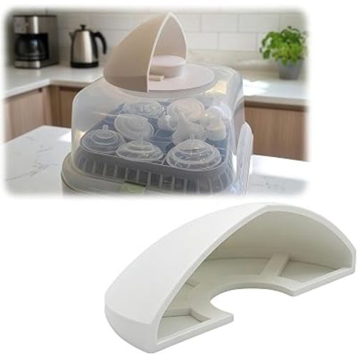 Bottle Washer Steam Shield Compatible with Momcozy KleanPal Pro, Heat Resistant Splash Guard Cover for Baby Bottle Cleaning Systems, Kitchen Countertop Protector