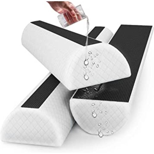 Sleepah Bed Rail for Toddlers (2 Pack) Memory Foam Bumper Guard w Dual Non-Slip Pads (Top & Bottom) Waterproof Washable Soft Removable Cover Safety Noodle for King Queen Full Twin Beds (2)