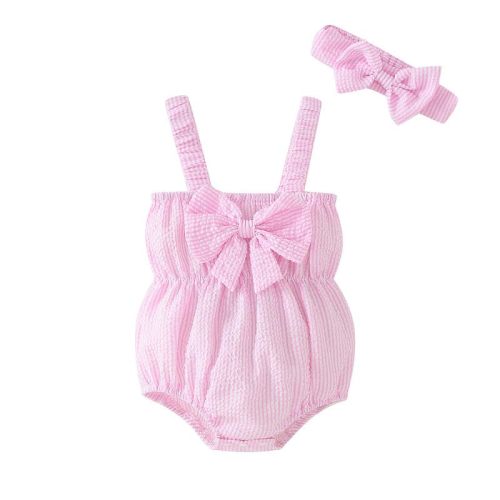 Newborn Infant Baby Girl Clothes Rompers Summer Halter Romper Infant Baby Clothes