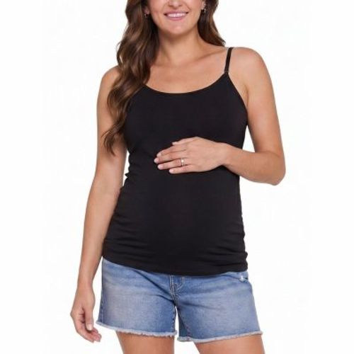 Women's Clip Down Nursing Tank Top - Black - Size: X Large - Motherhood Maternity