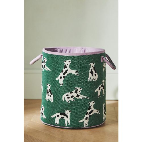 Dog Patterned Basket