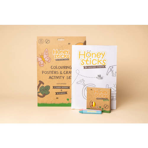 Jumbo Posters and Crayons Activity Set