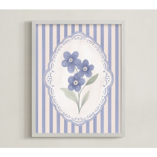 Minted® Forget-Me-Nots Framed Wall Art by Jenna Holcomb