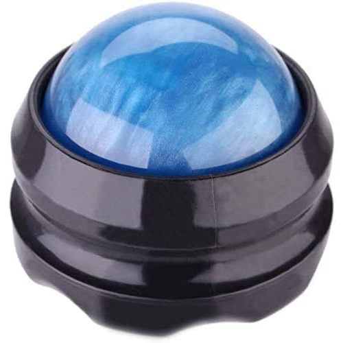 Manual Massage Ball Pain Relief Back Roller Massager Self Massage Therapy and Relax Full Body Tools for Sore Muscle Joint Pain Essential Oils or Lotion Relax (Blue)