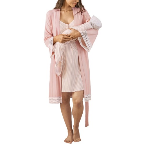 Hospital Pack Nursing Nightgown, Robe & Baby Wrap
