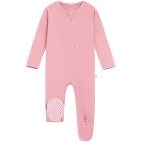 BambooBud Baby Footie Romper Pajamas Unisex Newborn Infant Pjs Soft Rompers Viscose from Bamboo Sleepwear
