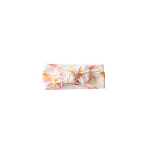 Knit Large Bow Headwrap | Bubble Duckies Pink
