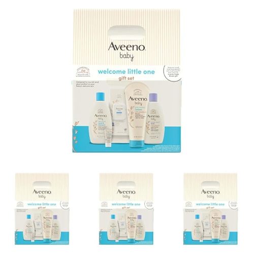 Aveeno Baby Welcome Little One Gift Set, Baby Essentials Items, 7.2 Ounce (Pack of 20)