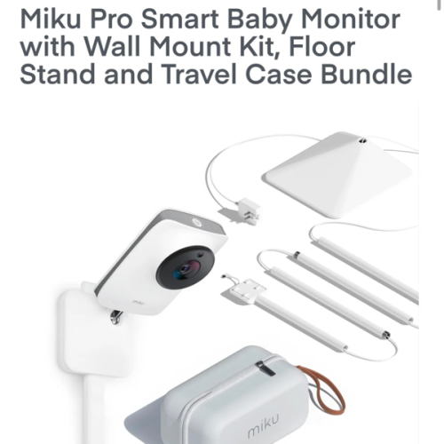 Miku Pro Smart Baby Monitor Bundle | No Contact Breathing and Sleep Tracking