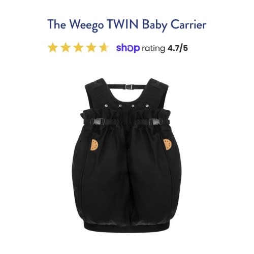 The Weego TWIN Baby Carrier