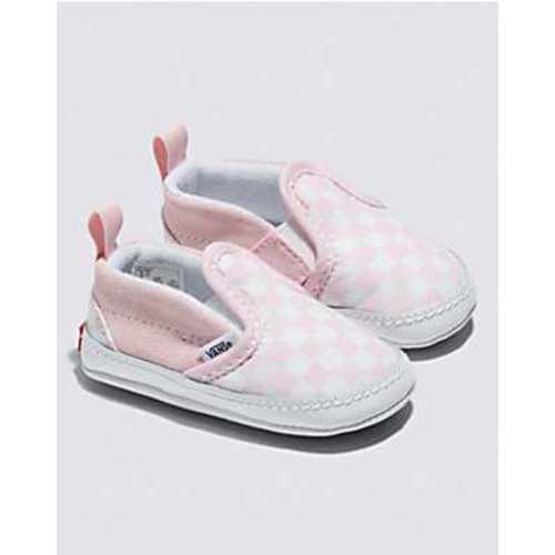 Infant Slip-On V Crib Checkerboard Shoe