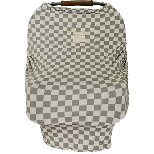 Light Green Checkered Bamboo Multi-Use Cover