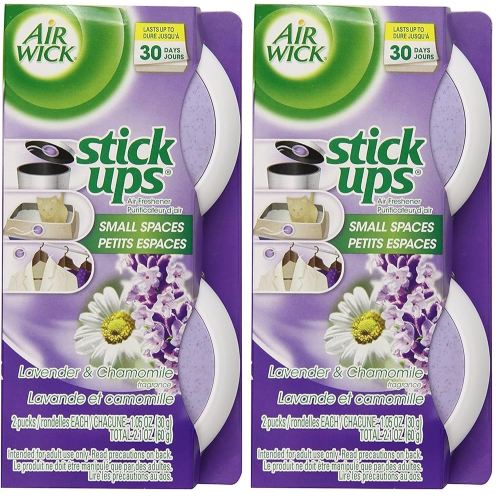 Air Wick Stick Ups Air Freshener, Lavender & Chamomile, 2ct (Pack of 2)