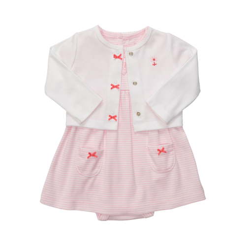 Carter's Baby Girls' Dress Pink Stripe Newborn