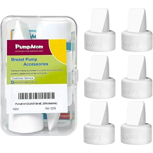 PumpMom Duckbill Valves for Spectra, Replacement Duckbill Valves for Spectra S1 S2 9 Plus SG Pumps (Not Original S2 Accessories) (6 Count)