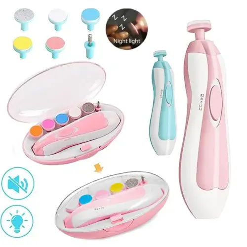 Lima Eléctrica Para Bebe Cuidado De Uñas Rosa"
