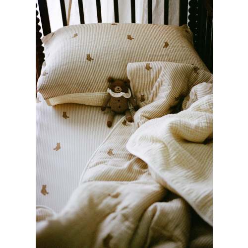 Bear Muslin Quilt & Sham Set | Nursery Bedding | Oilo™ Studio