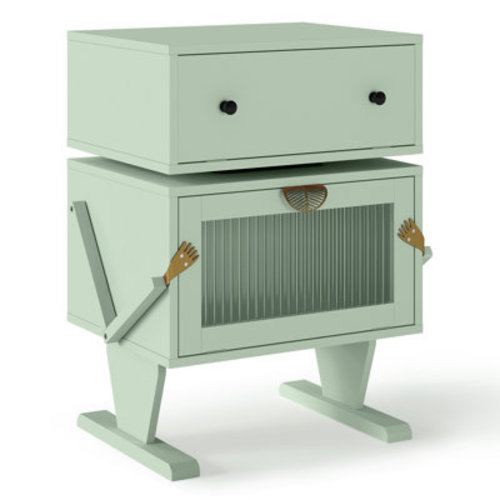 Zoomie Kids Anabelia LED Robot End Table with 360° Rotation & Reviews | Wayfair