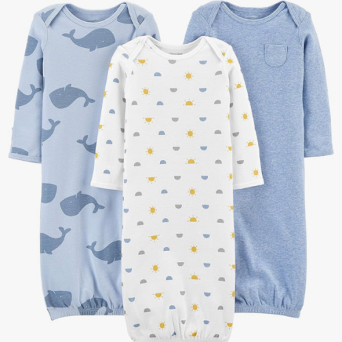 Simple Joys by Carter's baby-boys 3-pack Cotton Sleeper Gown