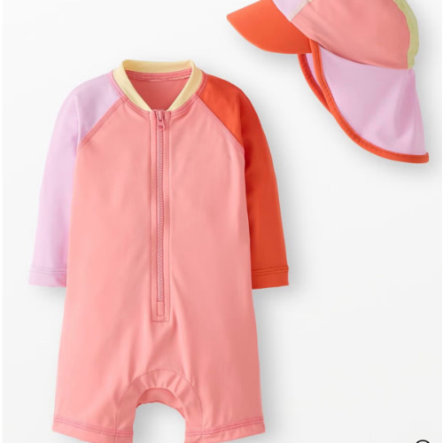 Baby Colorblock Rashguard & Swim Trunks Set