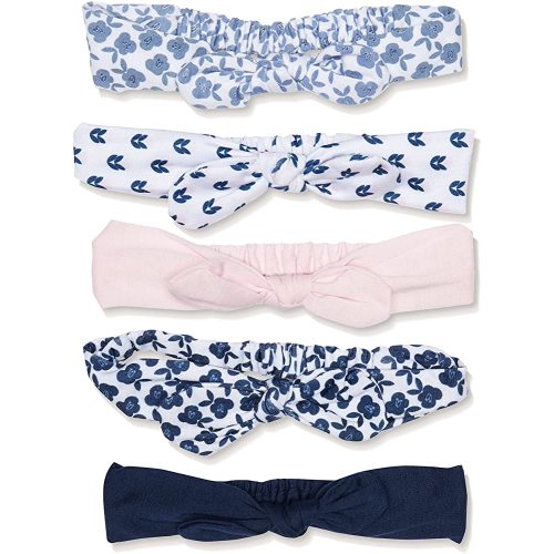 Hudson Baby Infant Girl Cotton and Synthetic Headbands