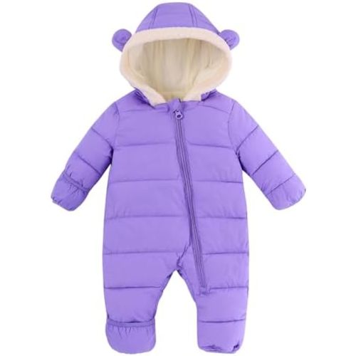 BFUSTYLE Baby Snowsuit 0-24 Months Winter Clothes Infant Boy Girl Puffer Jacket Newborn One Piece Coat with Hooded