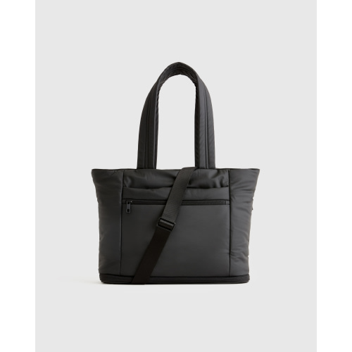 Water Repellent Puff Expandable Tote in Terracotta