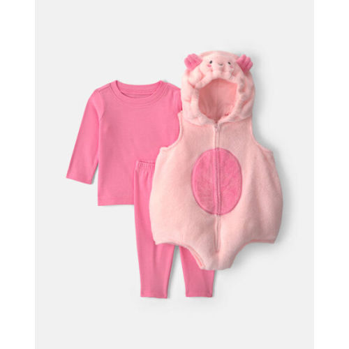 Baby Girl 3-Piece Axolotl Halloween Costume - Pink | Carter's