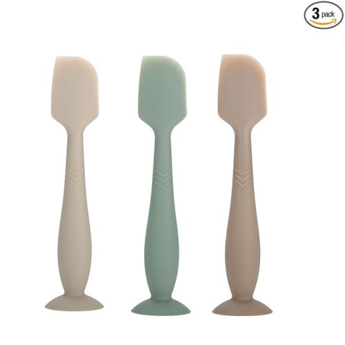 Baby Diaper Cream Spatula - Baby Diaper Rash Cream Applicator for Butt Paste Diaper Cream - Newborn Essentials (gray, green, brown)