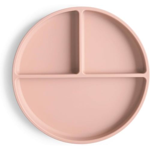 Amazon.com: mushie Silicone Suction Plate | BPA-Free Non-Slip Design (Blush) : Baby