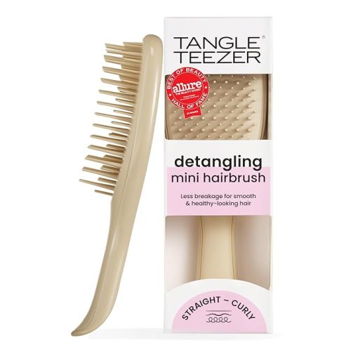 Tangle Teezer Ultimate Detangler Mini Hair Brush, Oat Cream
